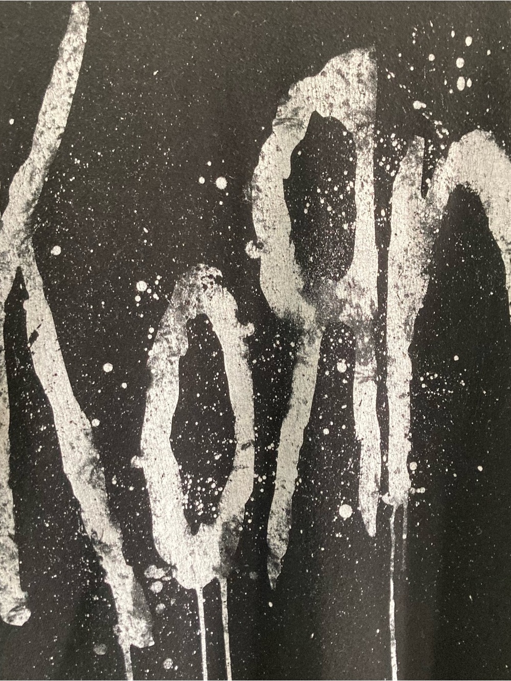 KORN Still a Freak Spray Paint White Black Graphic Band Tee Shirt - Picture 3 of 5